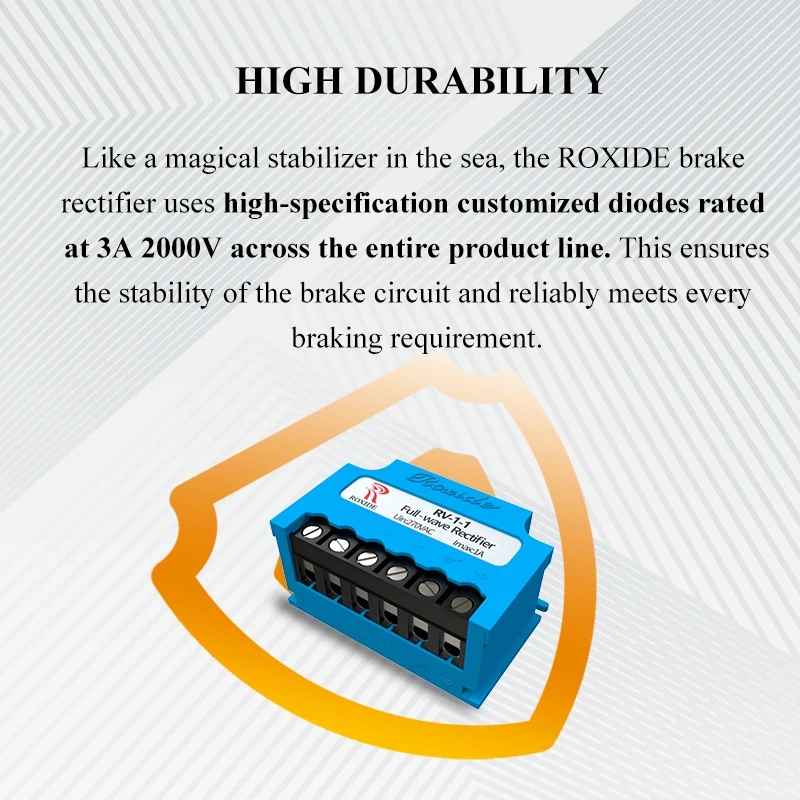 RV-1-1 Full-Wave Rectifier 270V 1A Rectification Device Rectifier Module for Traveling Motor Brake Holding Brake
