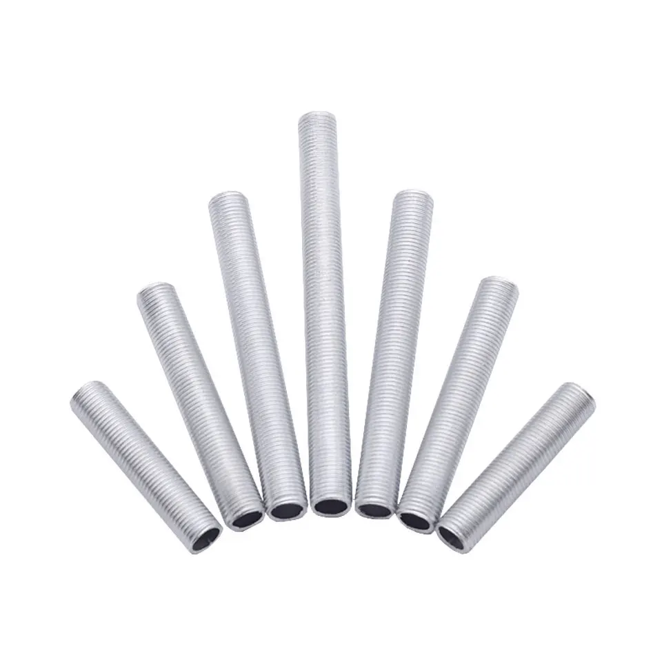 2Pcs M10*1.0mm Hollow Tooth Tube Galvanized Led Lamp Head Link Fixed Base Support Rod Internal Thread Hollow Screw Tube