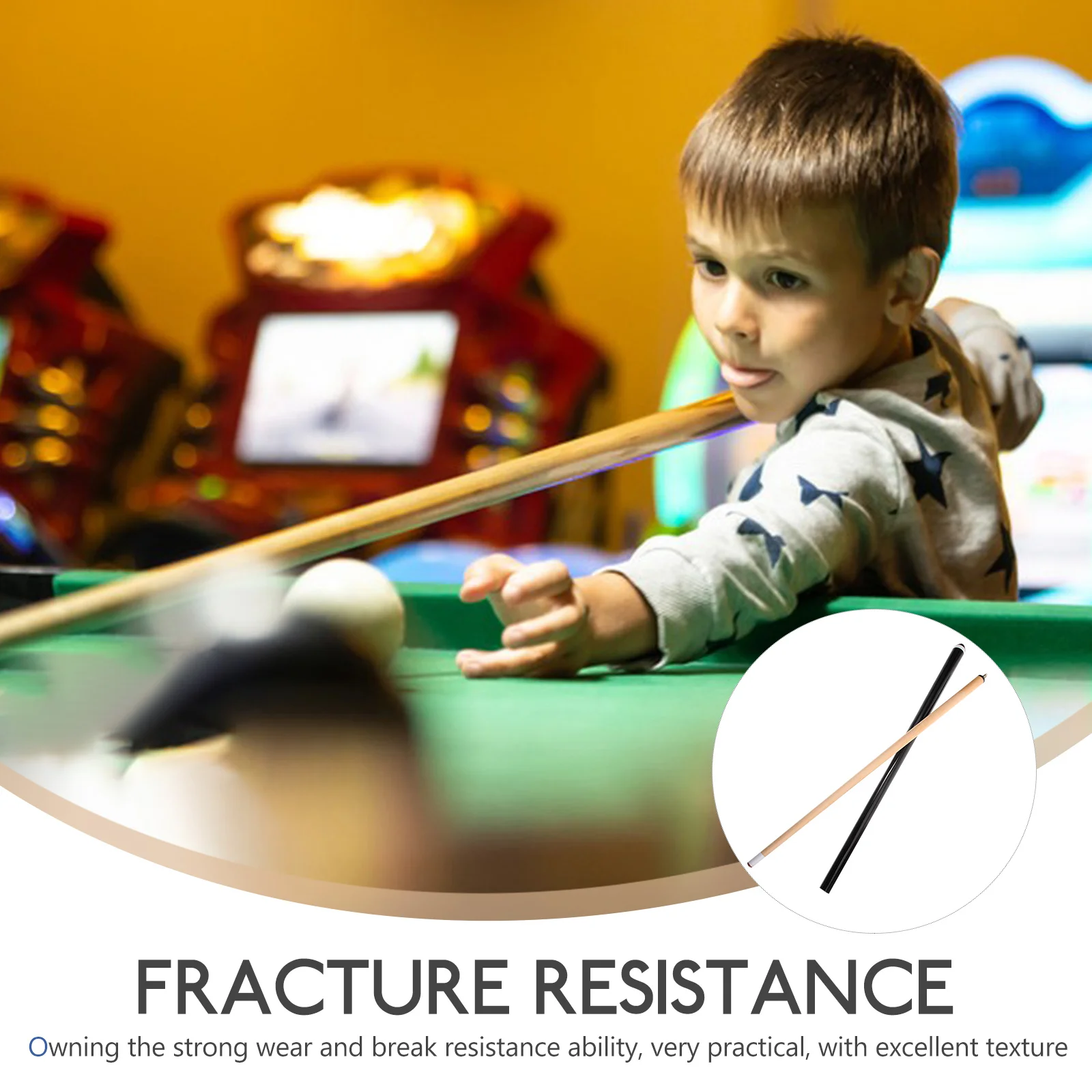 

Billiard Pool Stick Cues Short Sticks for Billiards Youth Portable Small Wood