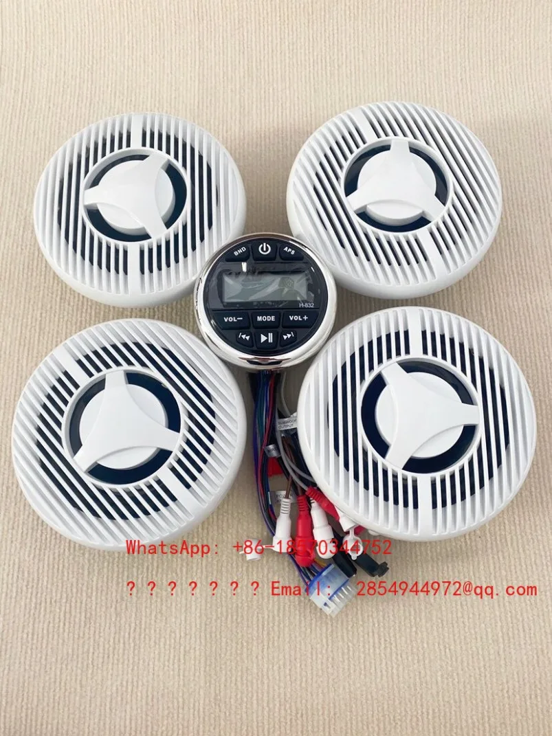 2026  Outboard Speedboat Audio Speaker Waterproof High Sound Quality Volume Modified Marine Motorboat Speaker