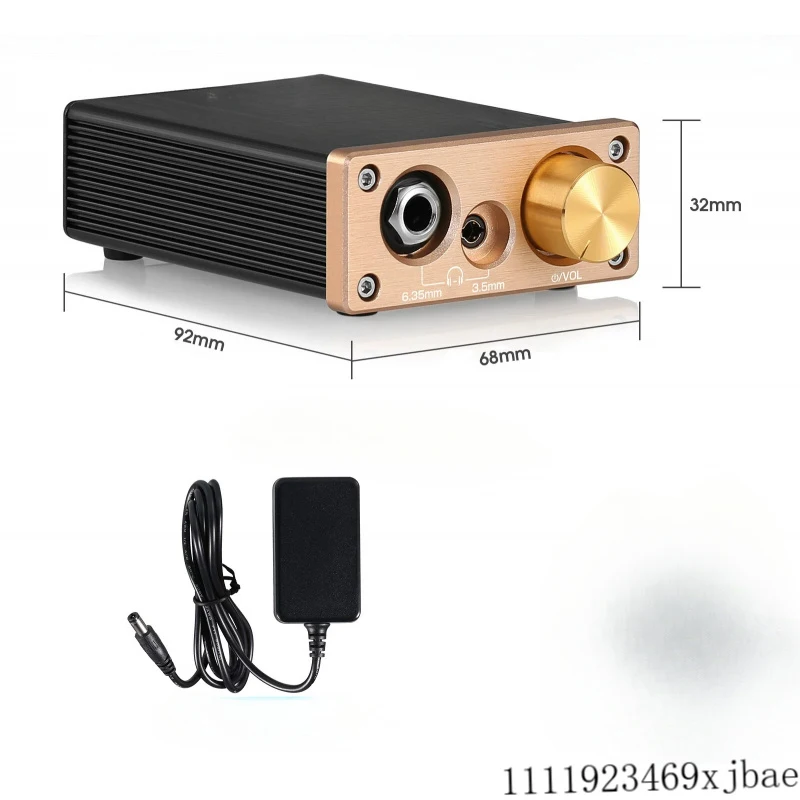 HiFi Mini Headphone Amplifier Class A Desktop Amp DC 5V High Power Audio Amplifier with Dual Interface for Audiophile