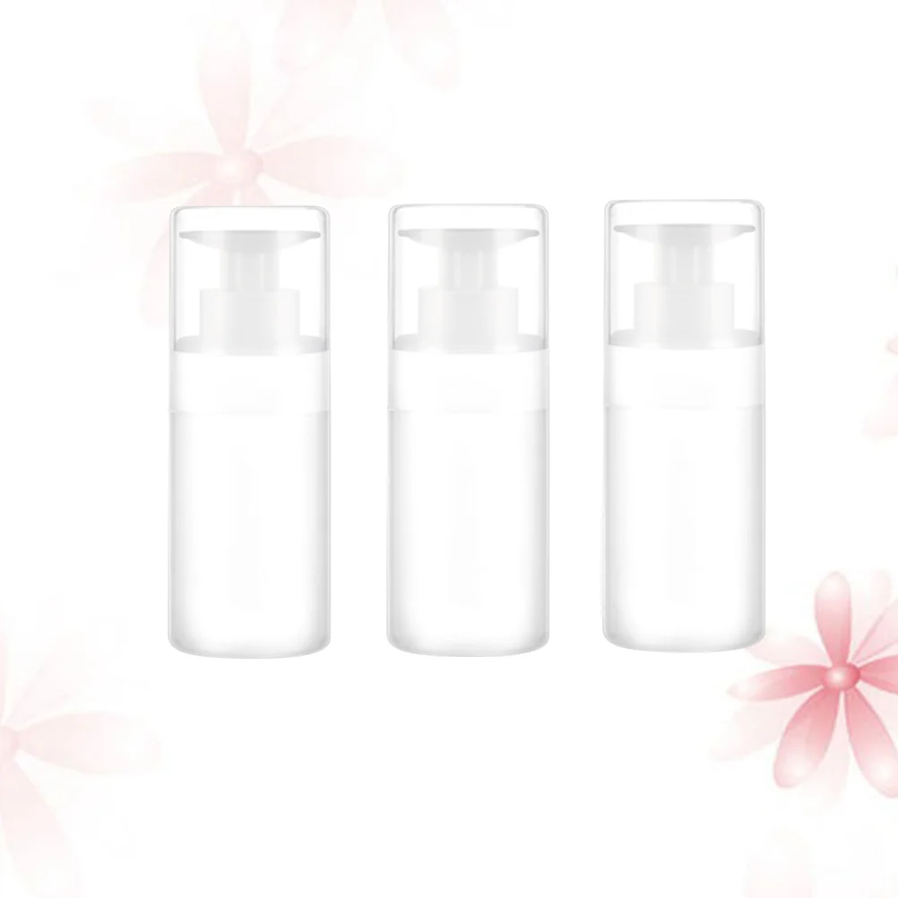 3PCS 100ML Empty Dispenser Bottle Travel Empty Storage Container for Toner Cleansing Water Lotion Travel Makeup Bottle