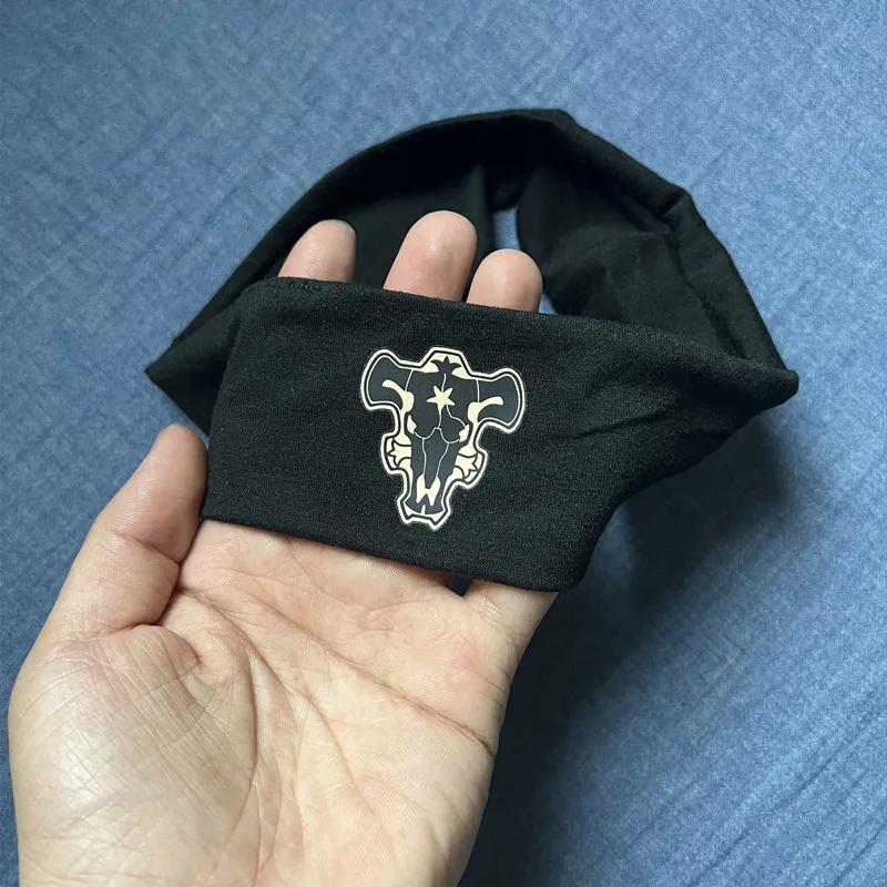 Neues Anime-Stirnband Black Clover Kaiser-Logo Asta Magischer Ritter Cosplay Kopfbedeckung Band Kostüm-Emblem Requisiten Halloween – Detail 5
