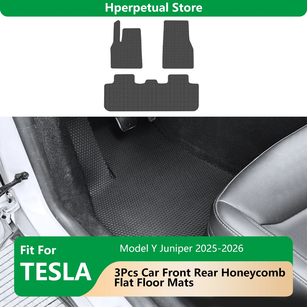 

TPE Foot Pad For Tesla Model Y Juniper 2025-2026 Trunk Mat Luggage Mat Floor Mats Waterproof Non-Slip Car Interior Accessories