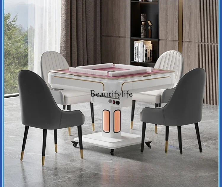 Folding mahjong machine Automatic dining table Multifunctional four-port machine Bass roller coaster