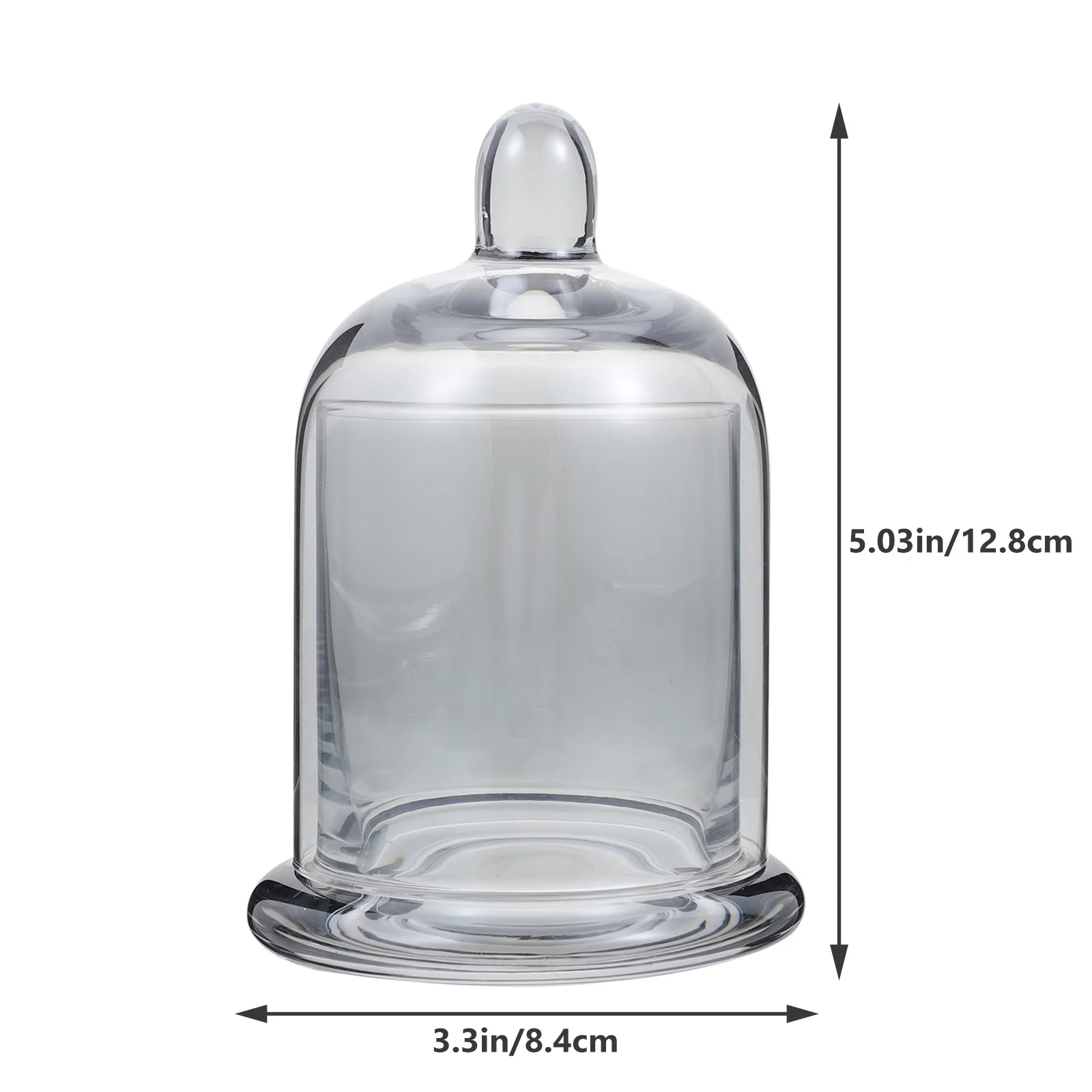 مجموعة واحدة من حامل الزخرفية الأنيق على شكل كوب زجاجي لغرفة النوم والمكتب وغرفة المعيشة وشمعدان شفاف هدية مثالية لعيد الميلاد