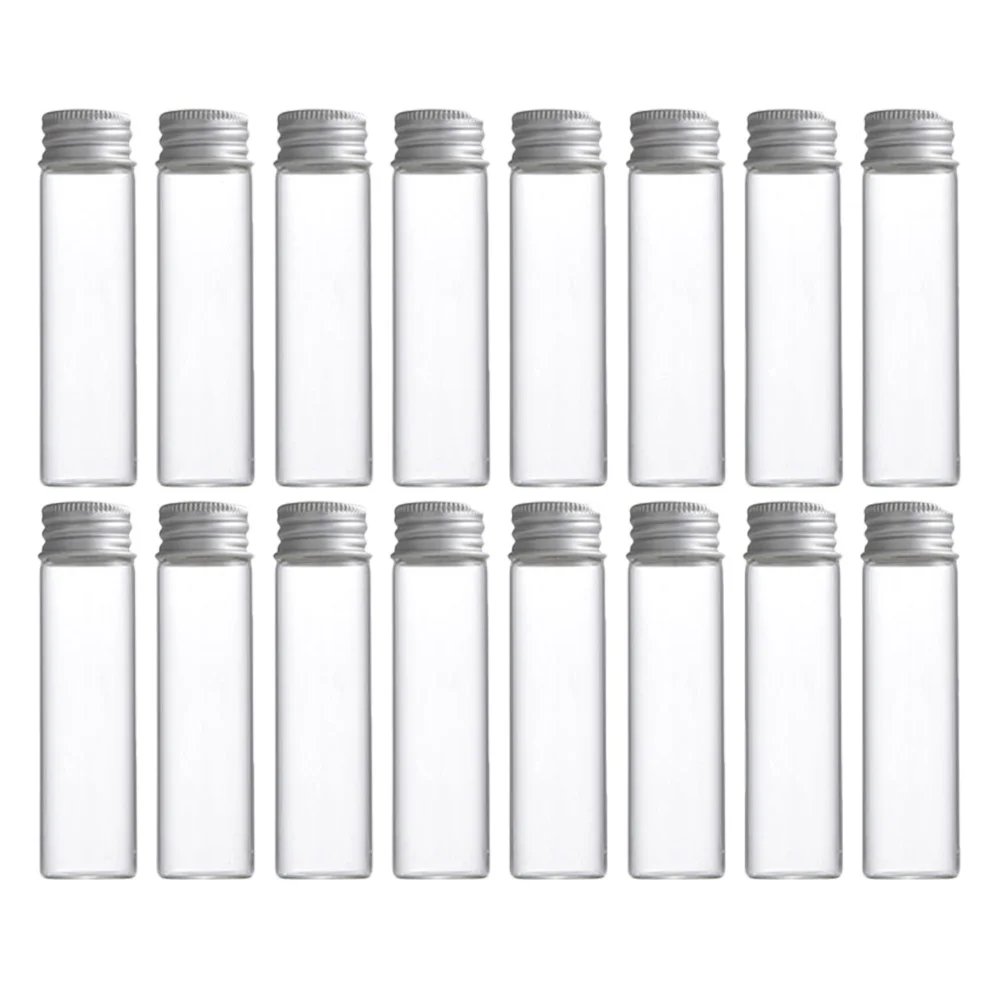 

30 Pcs Seasoning Jars Empty Glass Paint Bottle Mini with Lids Dropper Transparent Tiny Message Sample Vials