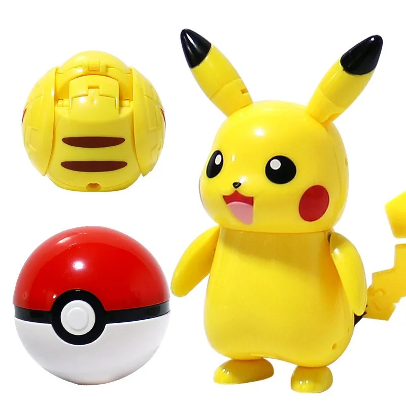 Pokemon Figura Pokeball Eevee Venusaur Pikachu Gengar Psyduck Charizard Blastoise Snorlax Originale Elfo Palla bambino Regalo di compleanno