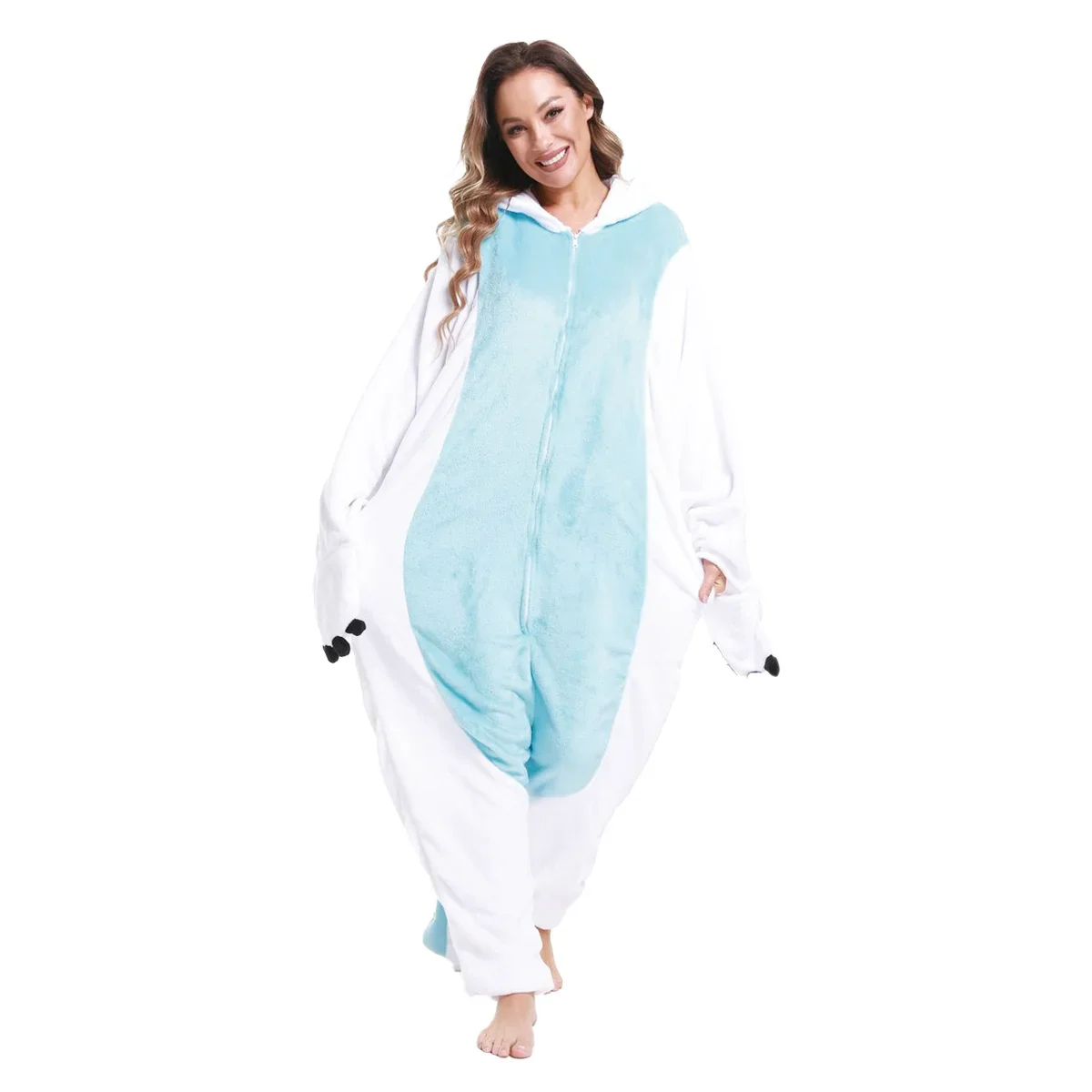 Kigurumi-Pyjama Onesie Krokmou pour Adulte، Combinaison Onesies Animaux، تعليق الفراء، Dragon Krokmou، زي تنكري