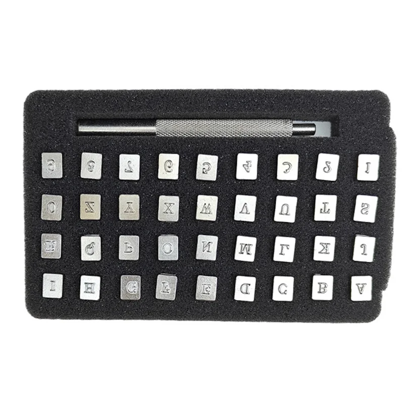 

P4-DIY Инструменты для гравировки штампов из кожи, буквенно-цифровые штампы из кожи