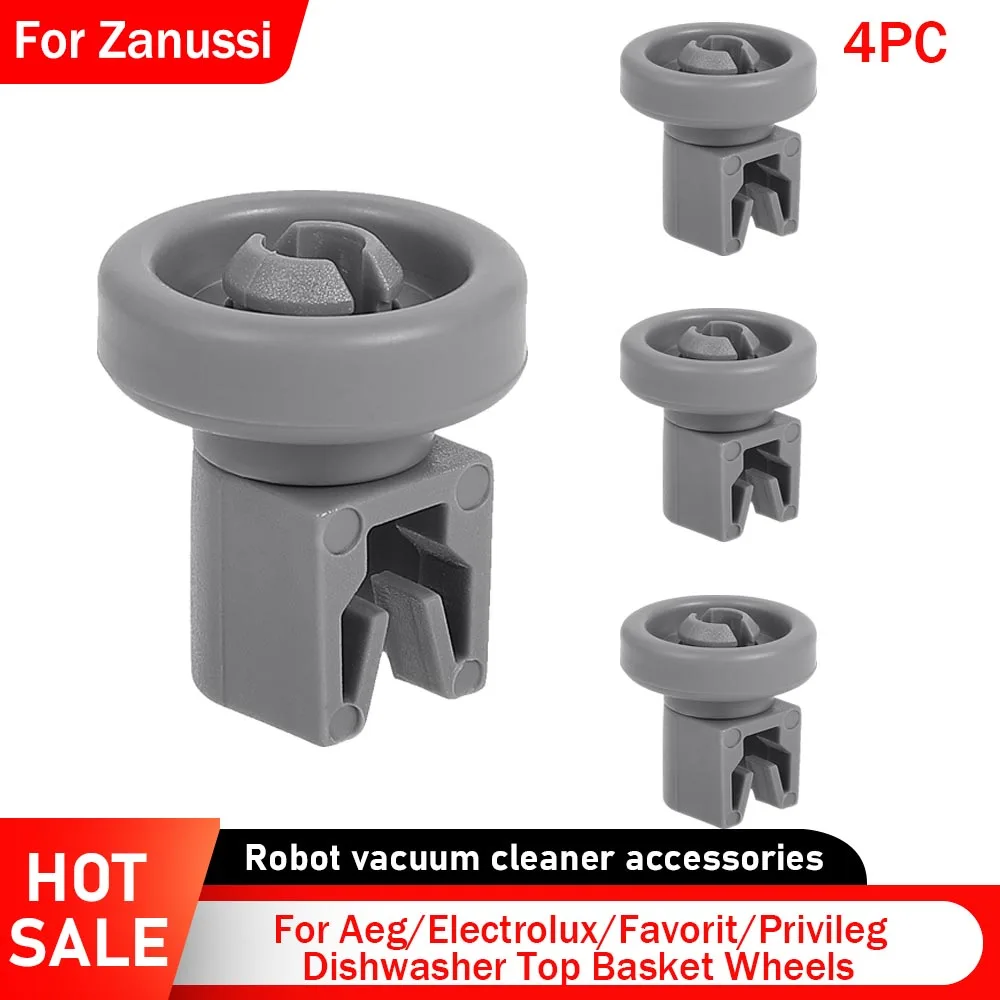 4 قطعة أجزاء عجلة سلة غسالة الأطباق العلوية لـ Aeg/Electrolux/المفضل/Privileg لغسالة الأطباق Zanussi مجموعة العجلات العلوية الملحقات
