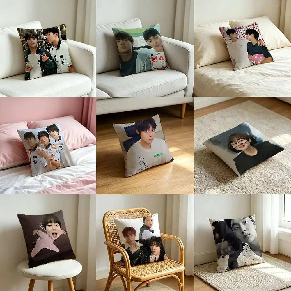 W-weak Hero Cute Customizable Square Pillowcases, Stylish And Soft, Perfect For Beds, Cars, And Sofas.