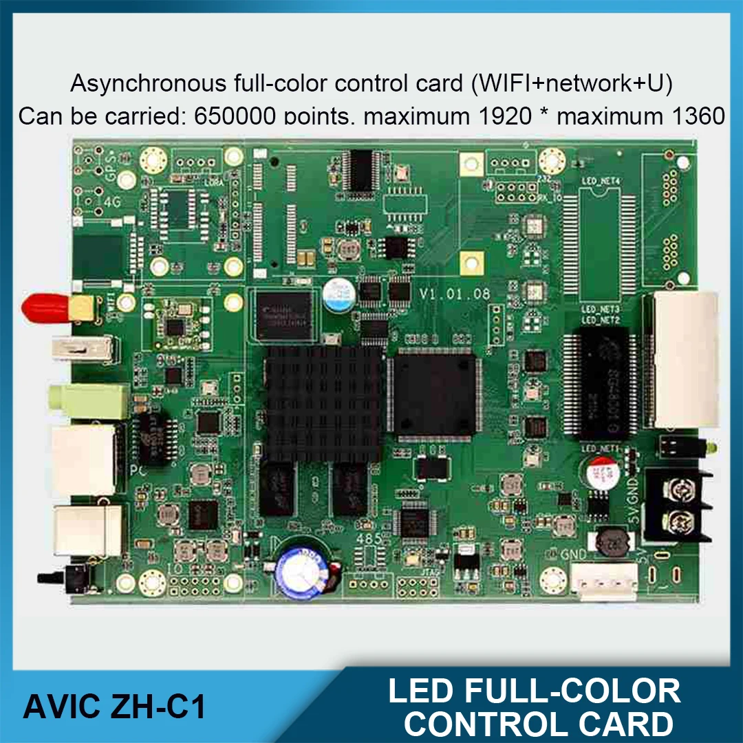 

ZH-C1-4G Full-Color Asynchronous Control Card LED Display Screen System Main Control Of The Display Screen System