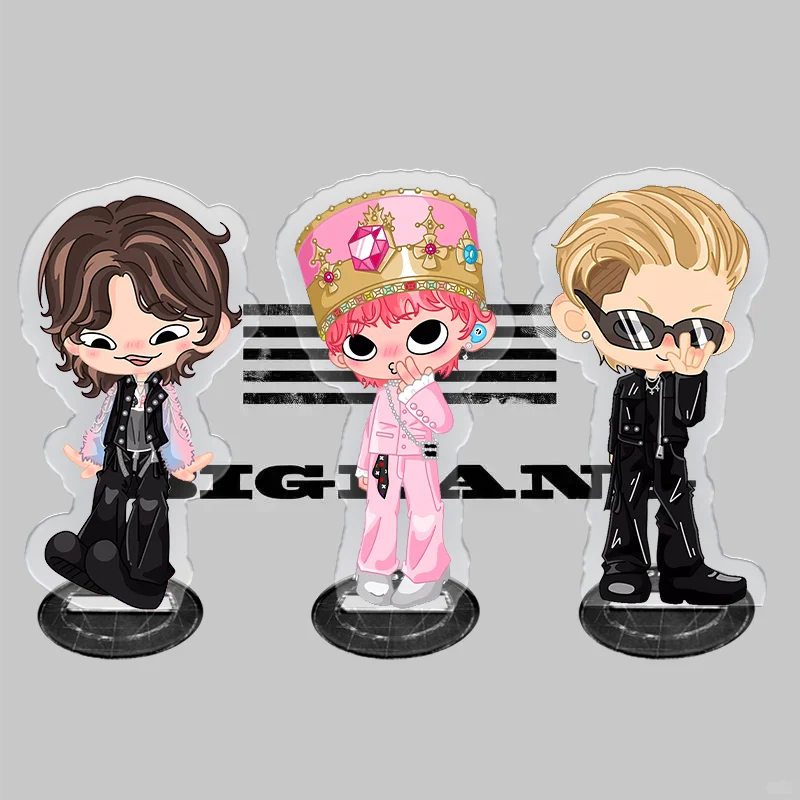 6/8/10cm Bigbang G-DRAGON TAEYANG DAESUNG Stand Up Sign Acrylic Q Version Cute Kawaii Fans Supporters' Association Gifts Cards