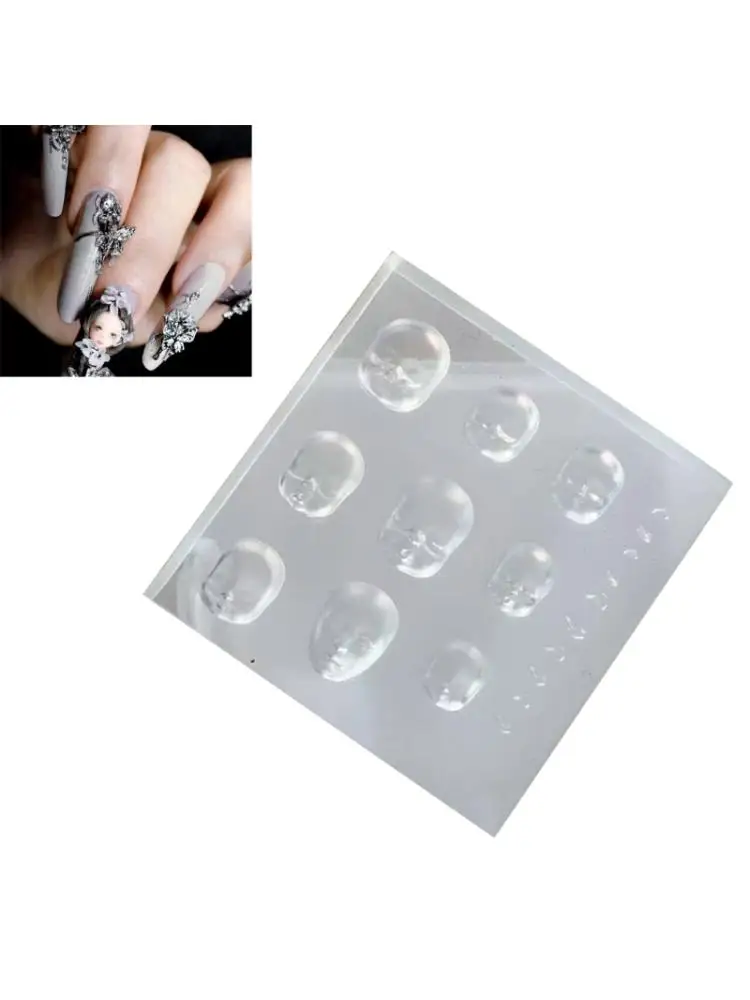 Silicone Art Mold Stylish Doll Head Manicure Mould Jewelry Making Tool