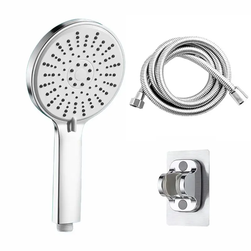 

CYCLI-12Cm Panel Shower Head Pressurised Fivespeed Adjustable Shower Bathroom Rain Shower Head Bathroom Shower Accessories Kit