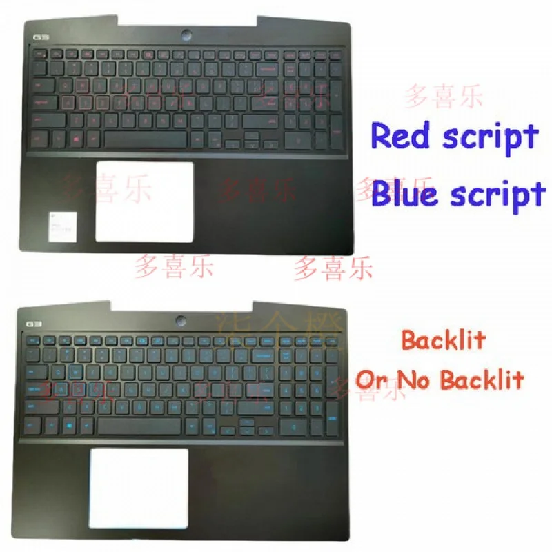 

QQ Palmrest w/RGB Backlit Keyboard for Dell G3 15 3590 3500 BL/RD Script