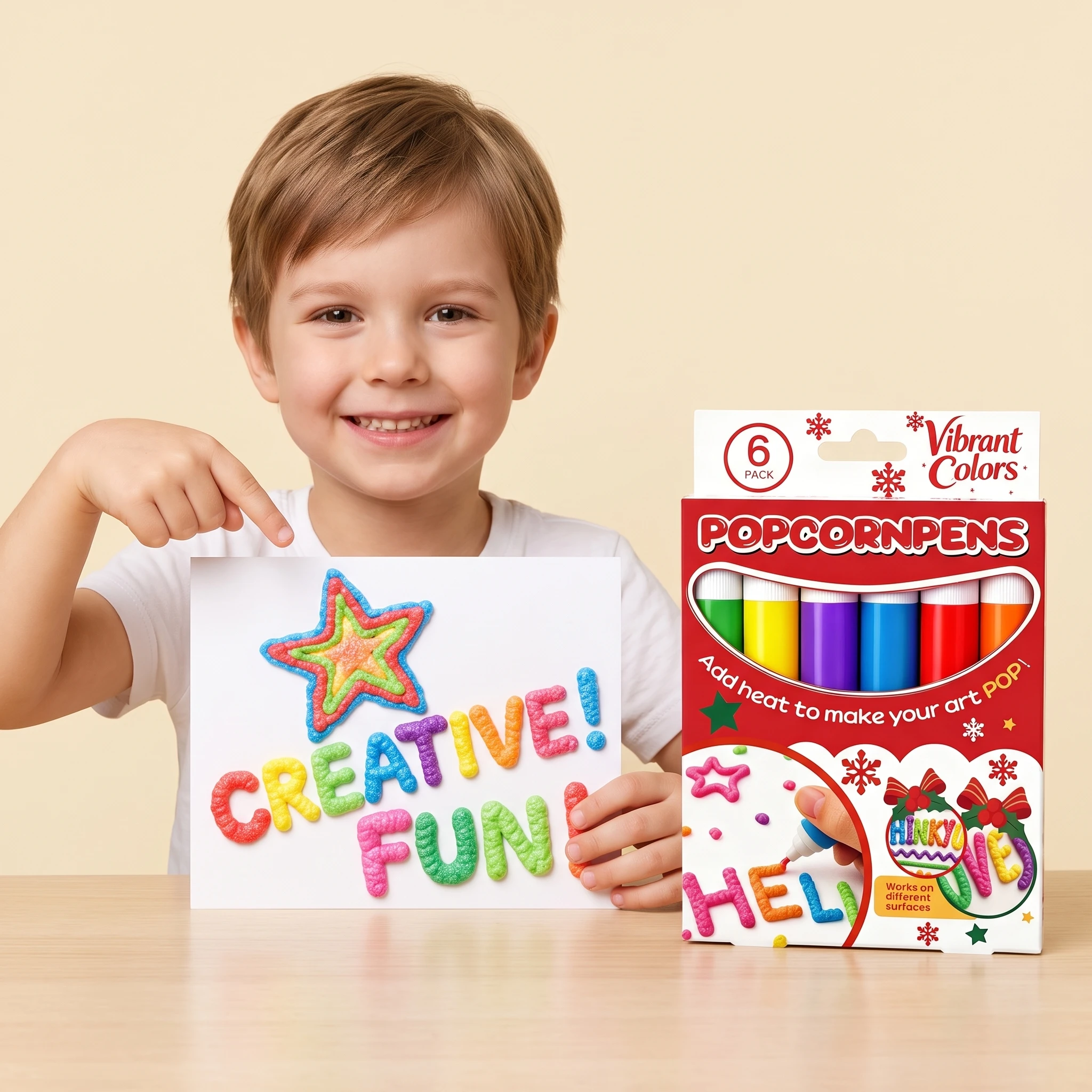 12 Colors Popcorn Pens Puffy 3 - Copic Marker Sketch ulasan dan harga