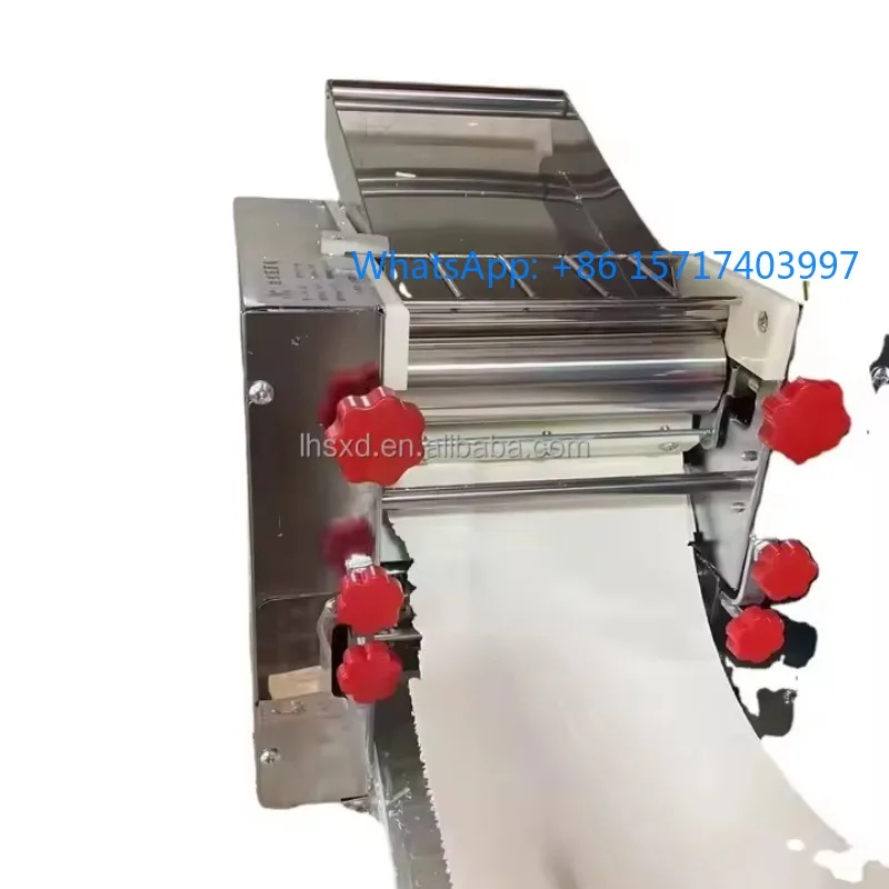 Commercial electric automatic drum noodle press stainless steel desktop dumpling machine