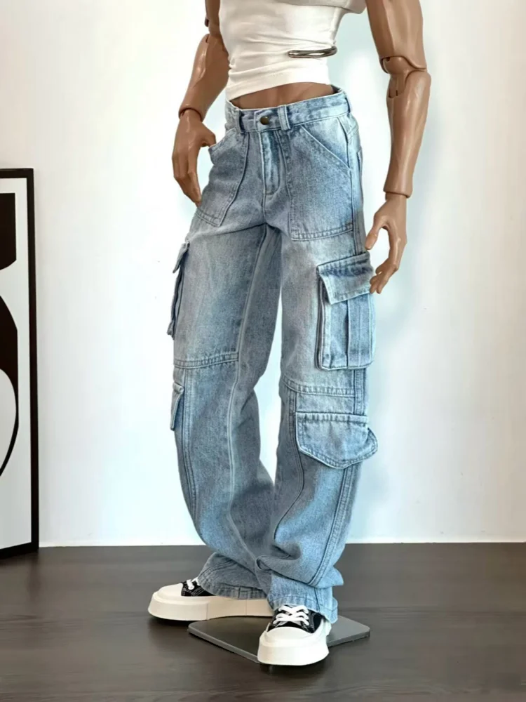 

BJD Doll Clothes For ID75 Doll Uncle Size Dolls Fashion Blue Jeans Denim Pants Dolls Clothing Accessories(No Doll)