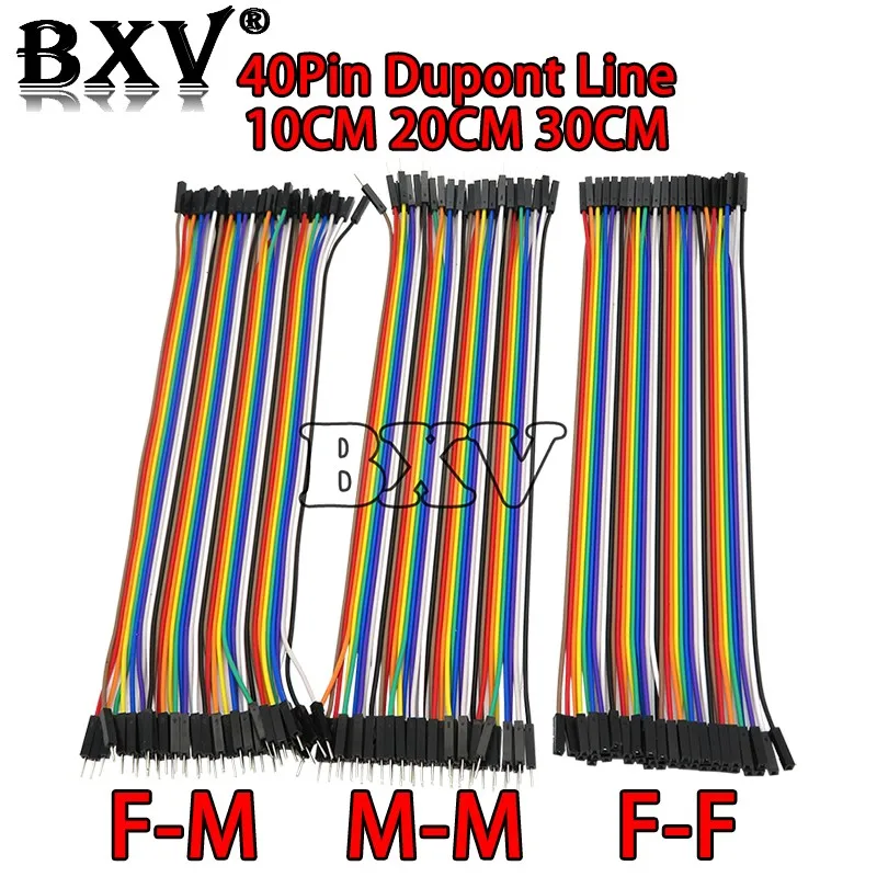

New Dupont Line 10CM 20CM 30CM 40Pin Male To Male + Male To Female And Female To Female Wire Dupont Cable For DIY KIT