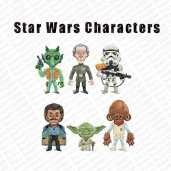 Jedi Anakin Skywalker Bloco de Construção Ahsoka Tano Yoda Obi-Wan Kenobi Grogu Kanan Jarrus Figura Barriss Offee Satele Shan Brinquedo