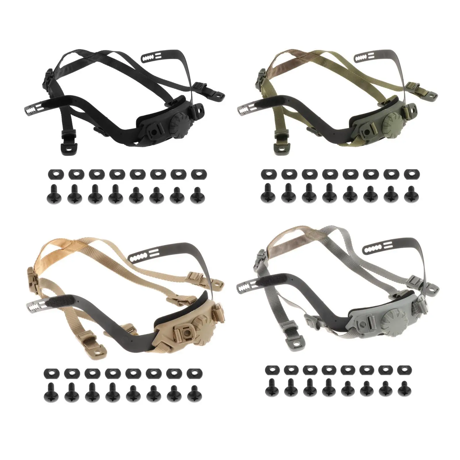 El kit de revestimiento para casco reemplaza la correa interior del equipo del sistema colgante para HL31