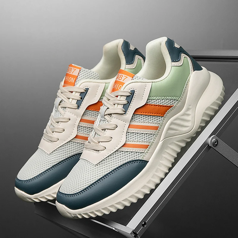

2025Summer and Autumn Breathable Comfortable High Quality Sneaker Cold Sticky Ultra-Light Double Mesh Running Men's Shoes39-44