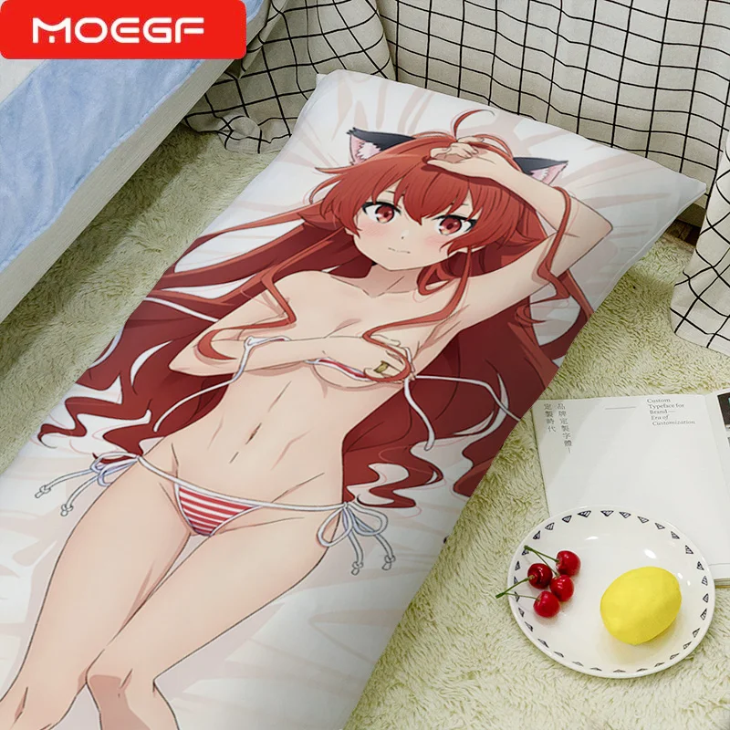 Funda de almohada de anime Dakimakura, Mushoku Tensei: reencarnación sin empleo, Roxy, funda de almohada Manga de 50x150cm