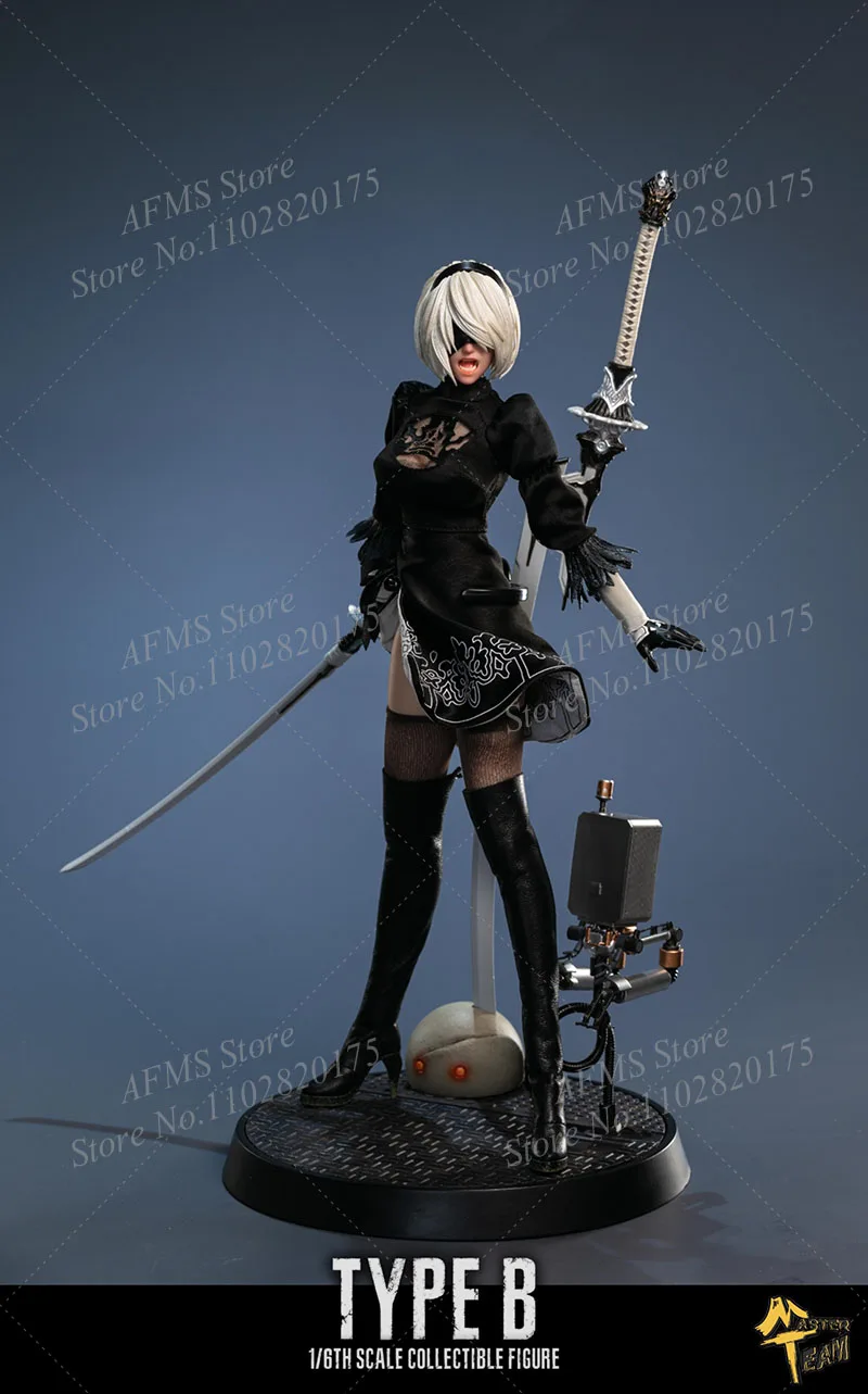 MTTOYS019 1/6 Scale Collectible Figure Nier 2B Sister Action Adventure Game Dolls Full Set 12'' Women Soldier Action Figures Toy