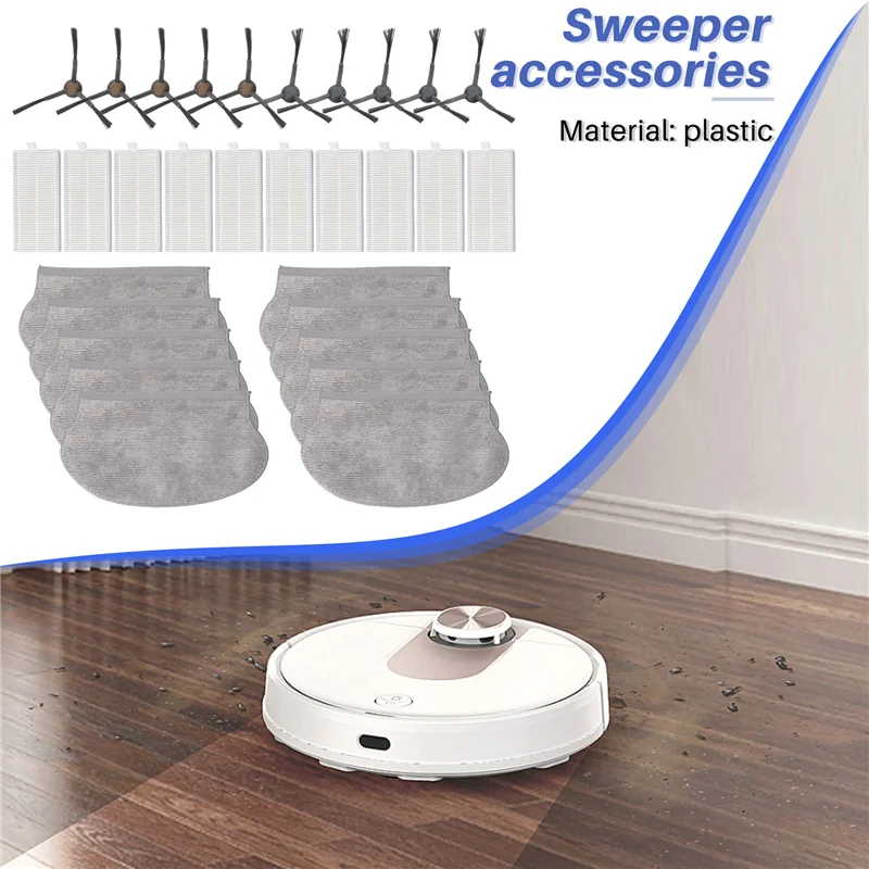 For Midea M6 VCR21LDSW Replacement Parts Accessories Side Brush Mop Cloth Filter