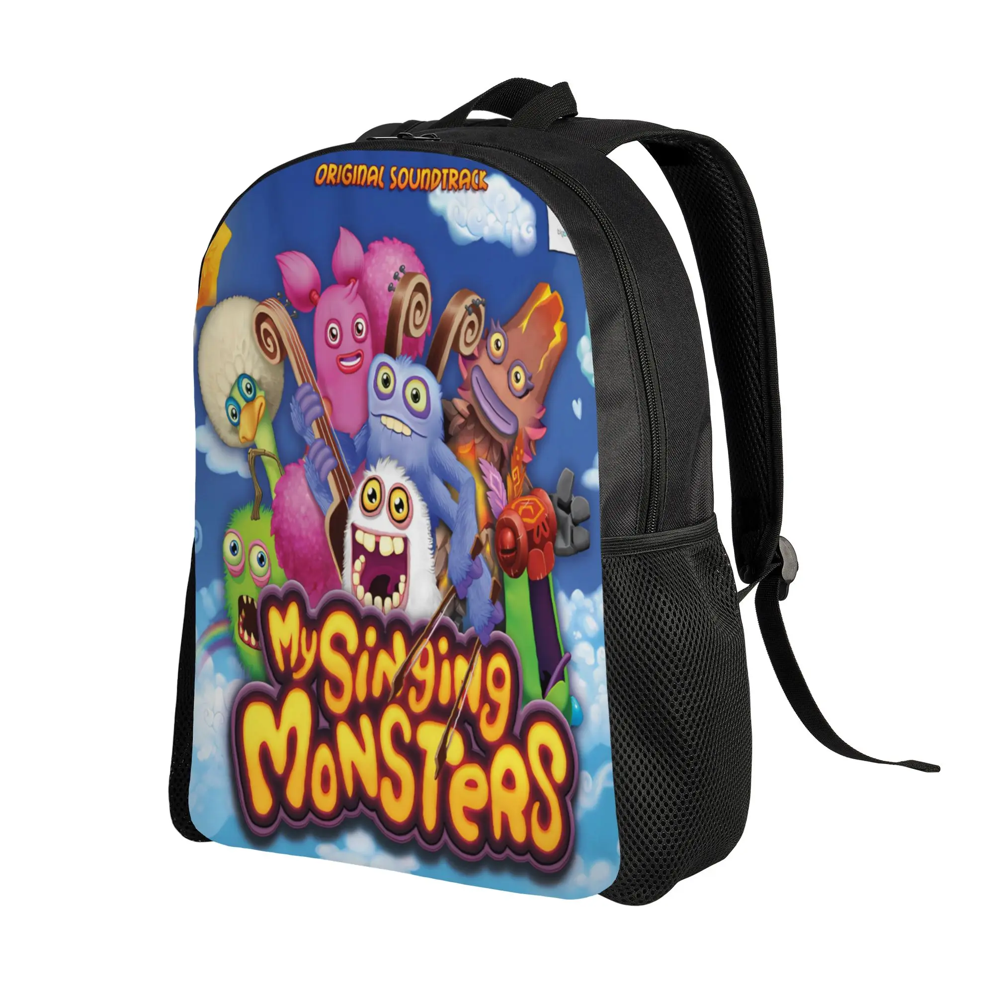 Monsters-Play Game-My Singing Monsters Backpack  Streetwear Backpacks Men Outdoor Pattern High School Bags High Quality Rucksack