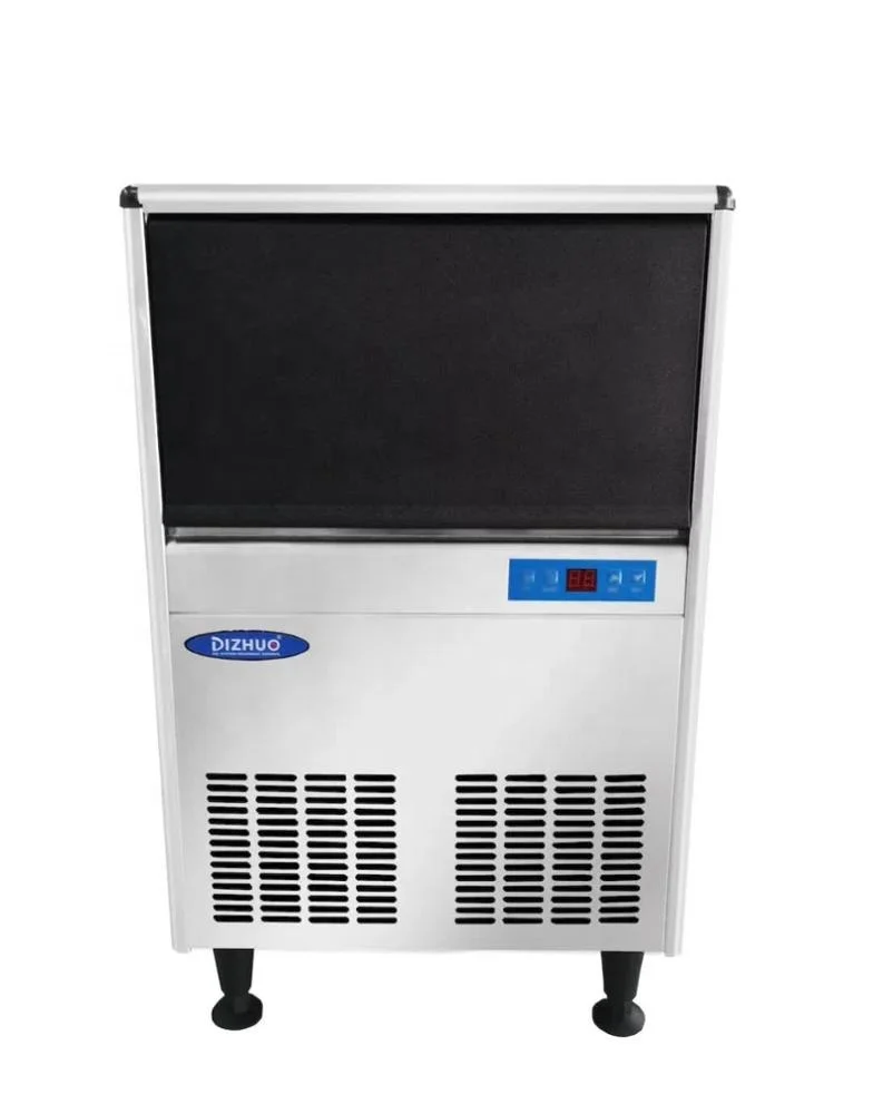 CE ETL Ice Making Machine Cube 100kg 200lb Commercial Air Cooling Ice Maker Freezer