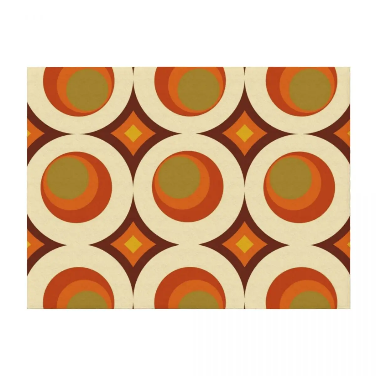 

Mid-Century Modern 70s Throw Blanket Luxury Thicken Bed Fashionable for babies Moving Blankets