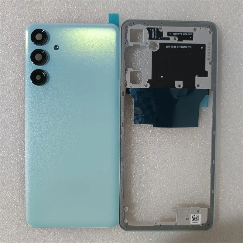 Высококачественный задний корпус M55 для Samsung Galaxy M55 5G M556, средняя рамка + задняя крышка с отверстием для камеры