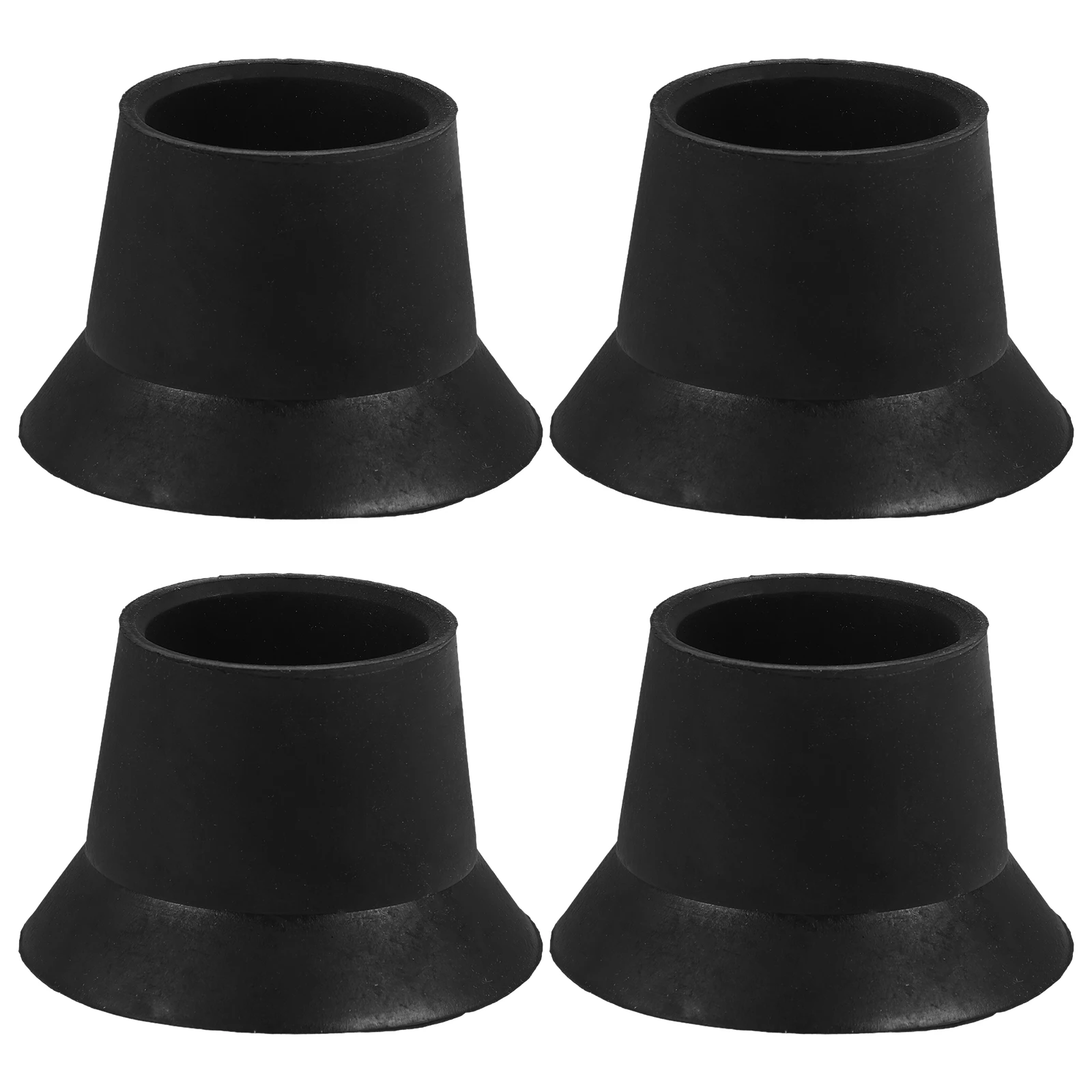 

4pcs Trampoline Foot Pads Rubber Covers Furniture Chair Leg Caps Nonslip Safe Mini Trampoline Parts Accessories Black Color