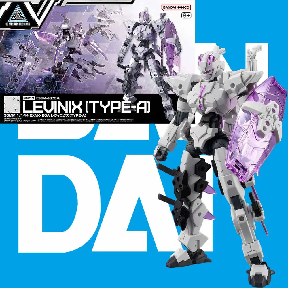 

Bandai 30MINUTES MISSIONS 30MM EXM-X20A LEVINIX TYPE-A 1/144 Anime Figurine Assembly Model Collection Gift Children Kid Toy
