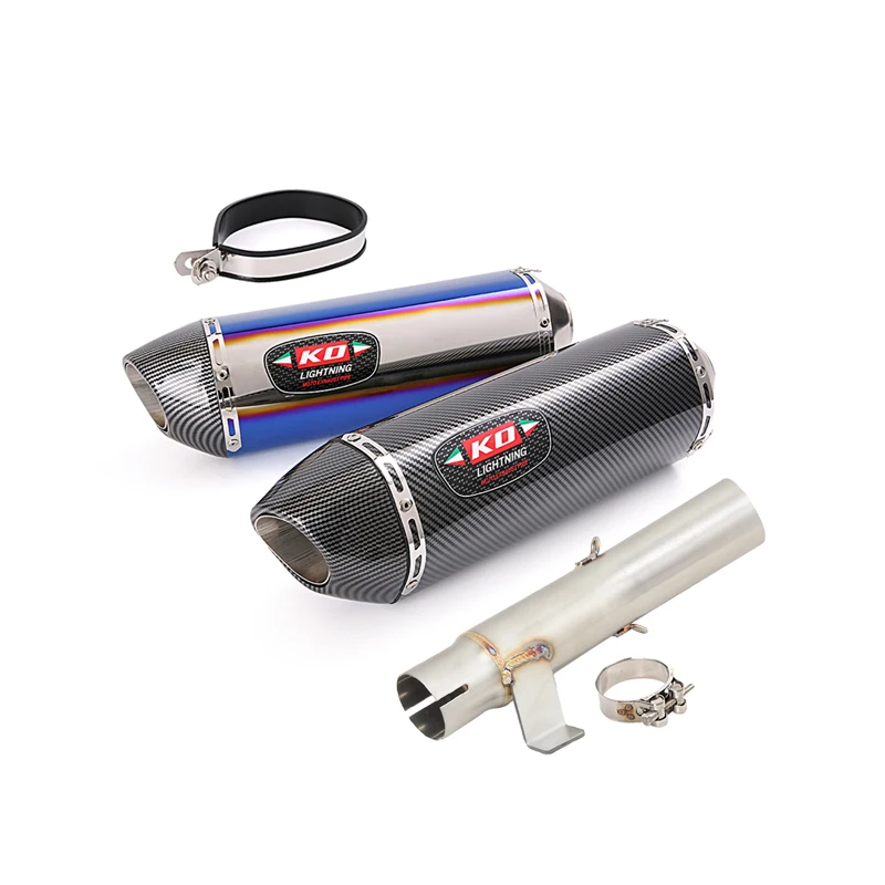 

For KOVE 400X/500X EURO5/SINGLE SWING ARM 2019-2024 /510X 2023-2024 Motorcycle Exhaust Muffler Mid Pipe Slip On With DB Killer