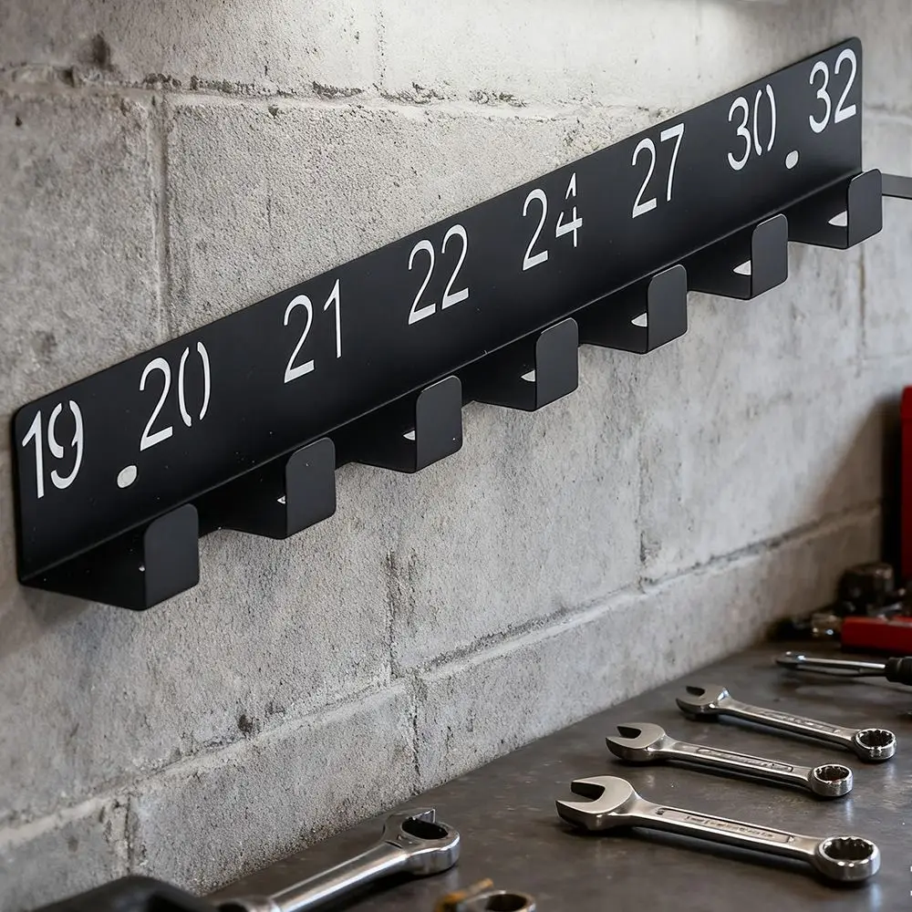 Wall Mounted Multi-functional Storage Rack Space Saving High Load Bearing Hand Tool Storage Rack Aluminum Alloy Stainless Steel