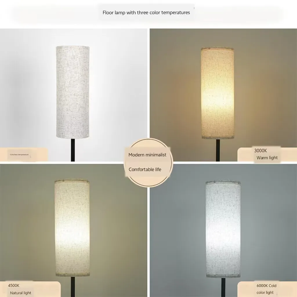 مصباح أرضي LED بسيط، مصباح أرضي عمودي عالي الجودة، مصباح بجانب السرير، مصباح أرضي محيط قابل للتعتيم RGB