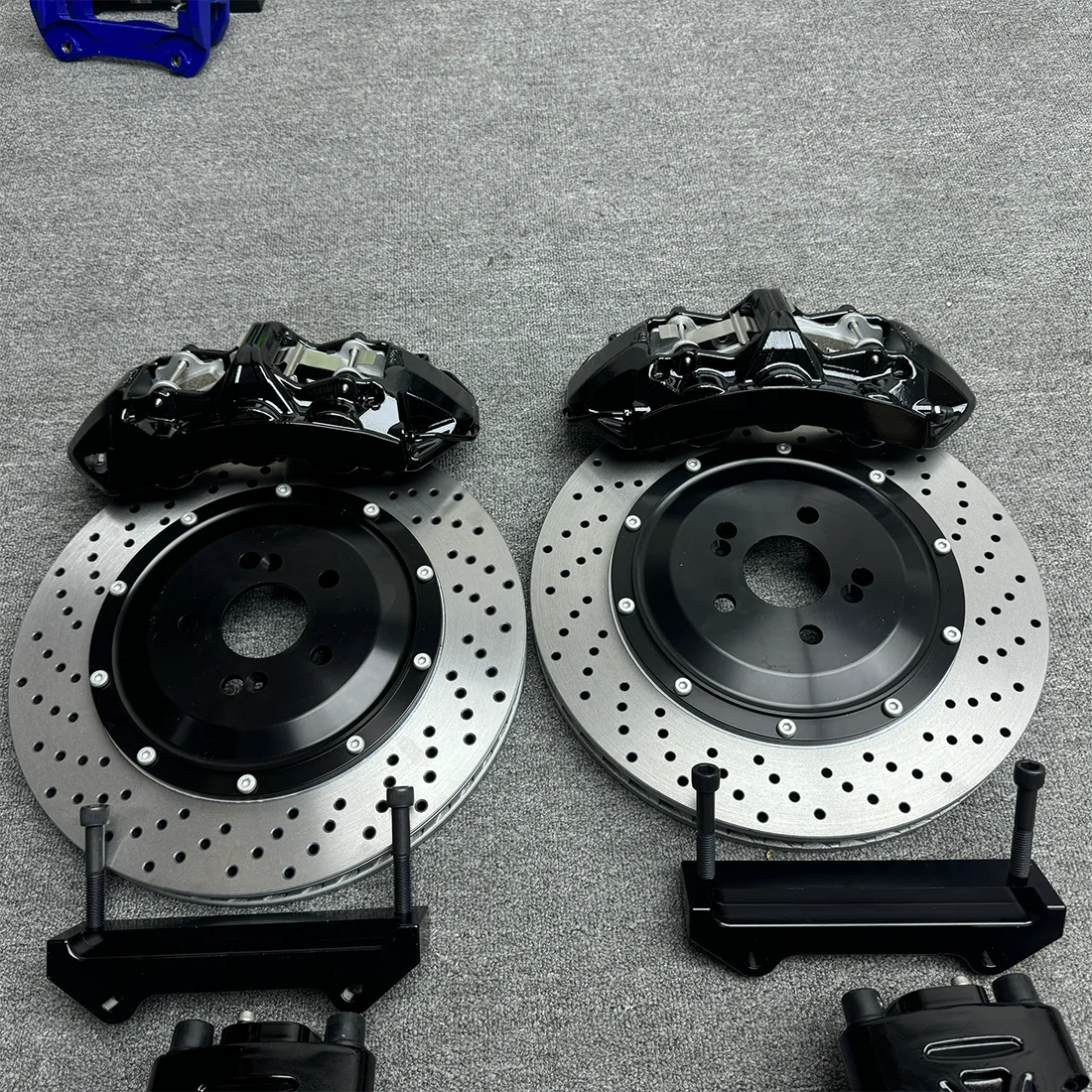 

Цвет тормоза на заказ, 6-поршневой тормозной комплект суппорта для 5 серии E12 E28 E34 E39 E60 E61, обновление тормозной системы, большой