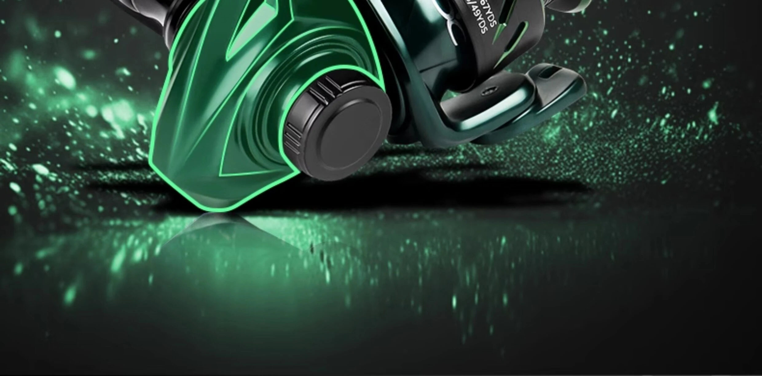 Cadence Mini-Spinnrolle, kleine Angelrolle mit schräger Spule aus Metall für Köderruten, Süßwasser-Angeln im Freien, für Angler – Detail 22