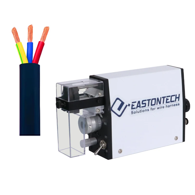 

EW-10MT-1 Pure Pneumatic Small Mini Wire Stripping Machine 0.03-4mm2 Wire Precision Induction Stripping Machine