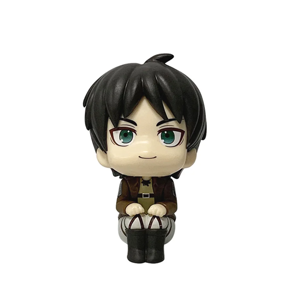 1-2pcs Attack on Titan Figure Eren Jaeger & Captain Levi PVC Figure Action Model Collectible Figure Toys Decorative Ornaments