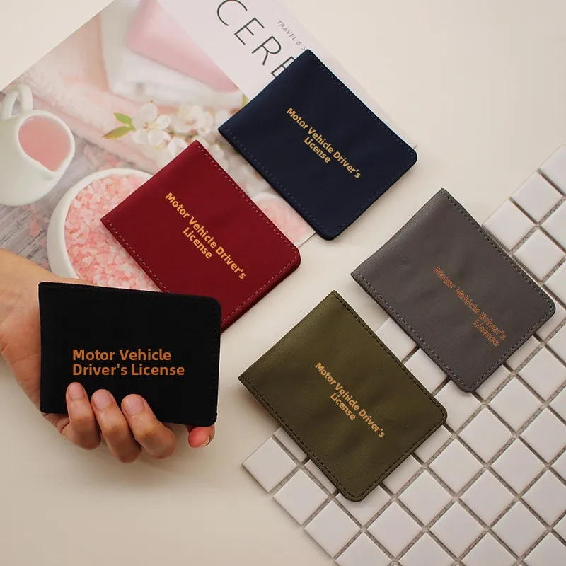 

Ultra-Thin Nylon Card Holder for Men And Women Simple Personality Driver License Passport Car Driving License Book