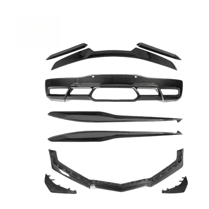 High Quality OE Style Carbon Fiber Tuning Body Kit Front Lip Side Skirts Diffuser Spoiler Accessories For 2023-2025 Corvette C8