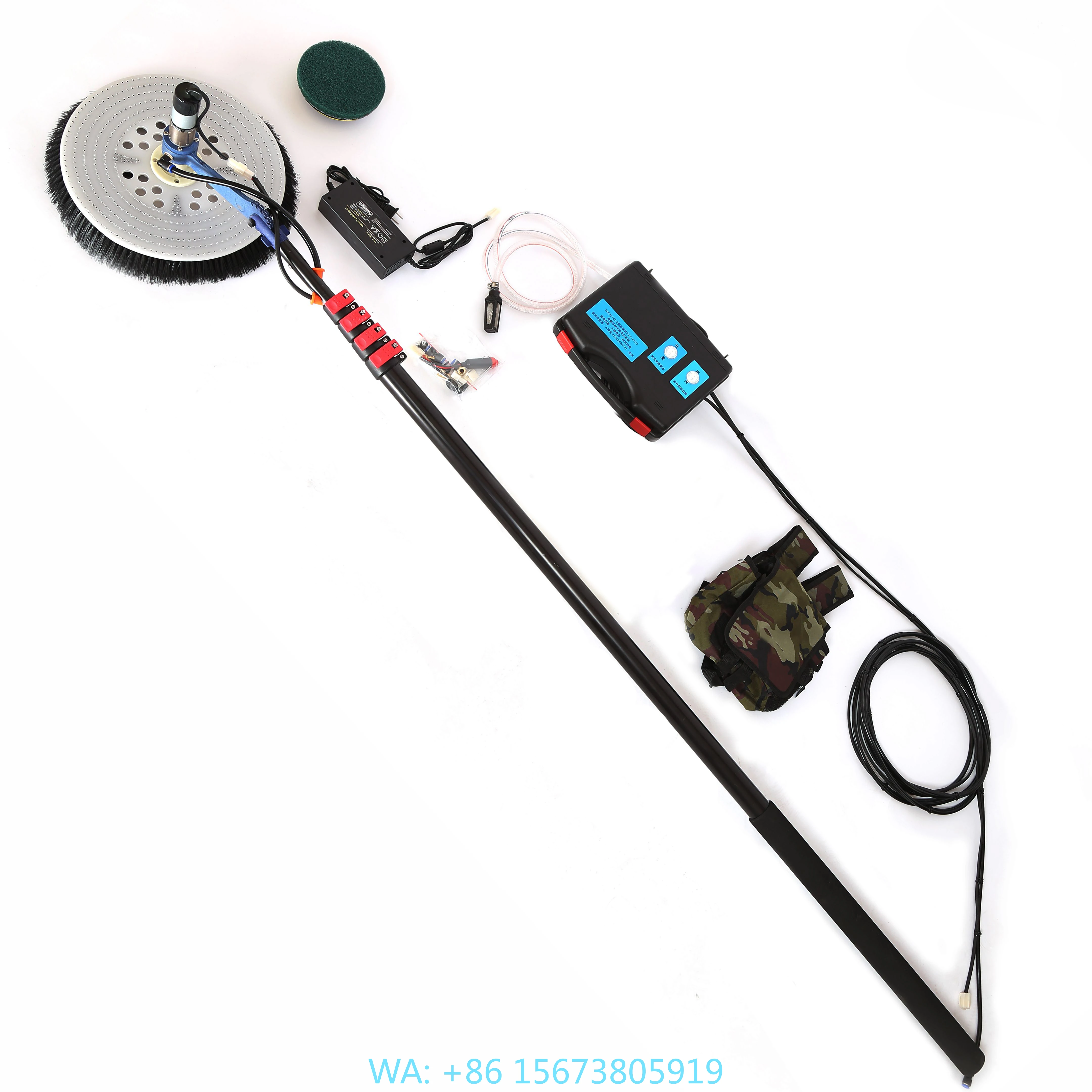 

For Extentool Single Head Cleaning Robot 5.5m Electric Water Fed Pole Extendable Conservatory Roof Cleaner for Cleaning Brushes