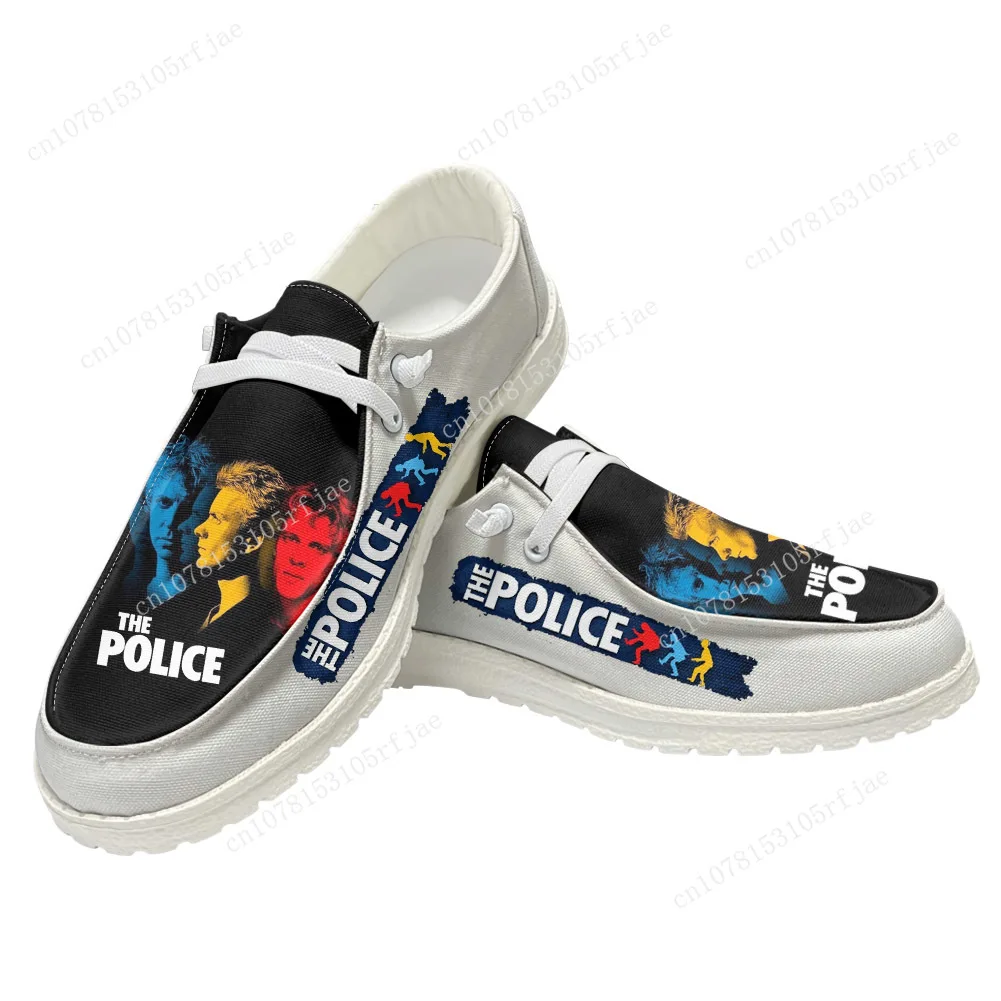 The Police Rock Band New Wave Reggae Rock Scarpe casual Uomo Donna Scarpa piatta Calzature leggere da esterno traspiranti Scarpa da coppia
