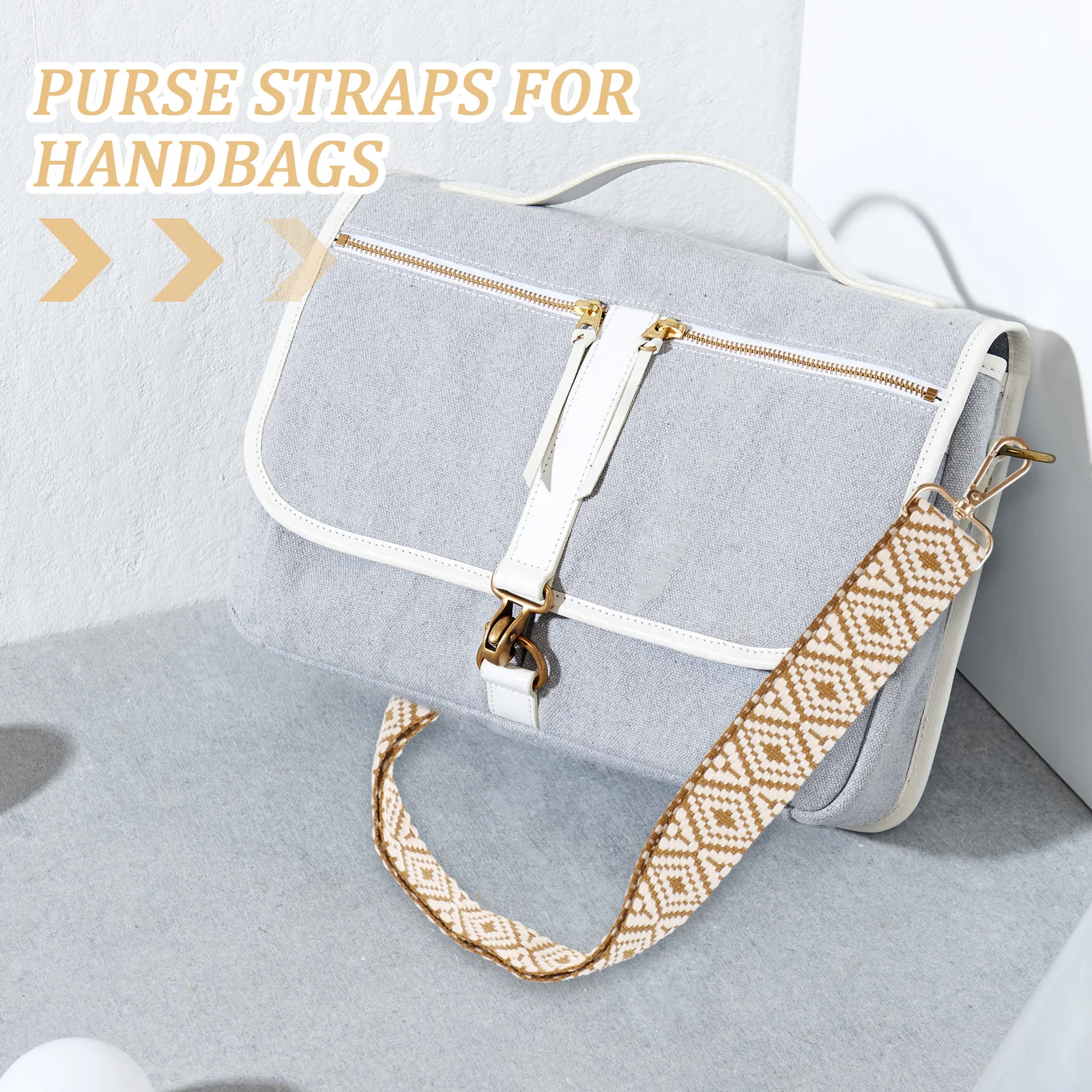 

Decorative Purse Strap for Handbags Adjustable Wide Shoulder Replacement Strap Suitable for Crossbody Tote Messenger Bags