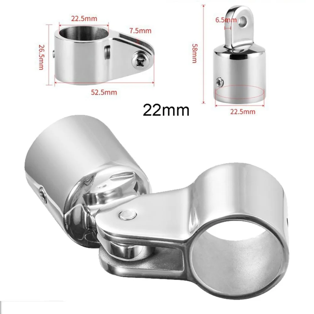 

Universal 22mm 25mm Boat Bimini 316 Stainless Steel Marine Hardware Slide Jaw Sleeve Pipe External Eye End Cap